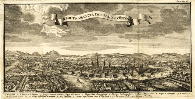 Veduta della città imperiale di Vienna