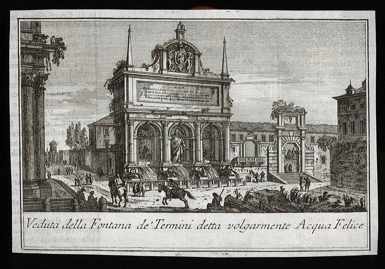 Veduta della Fontana de' Termini detta volgarmente Acqua Felice