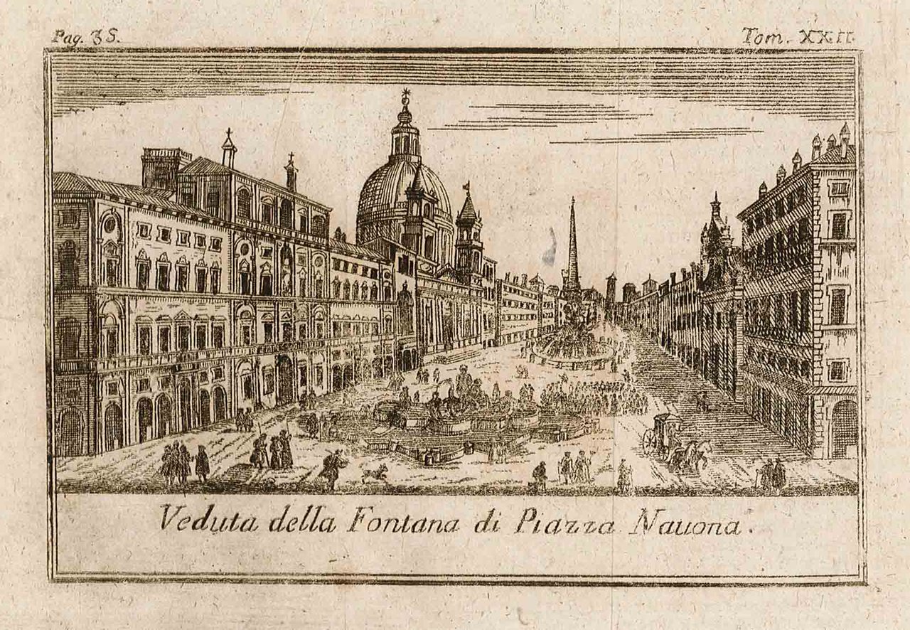 Veduta della Fontana di Piazza Navona.