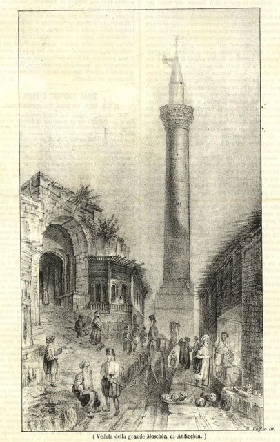 Veduta della grande Moschea di Antiochia