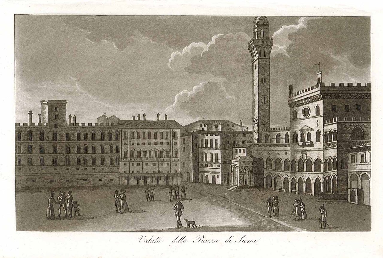 Veduta della Piazza di Siena