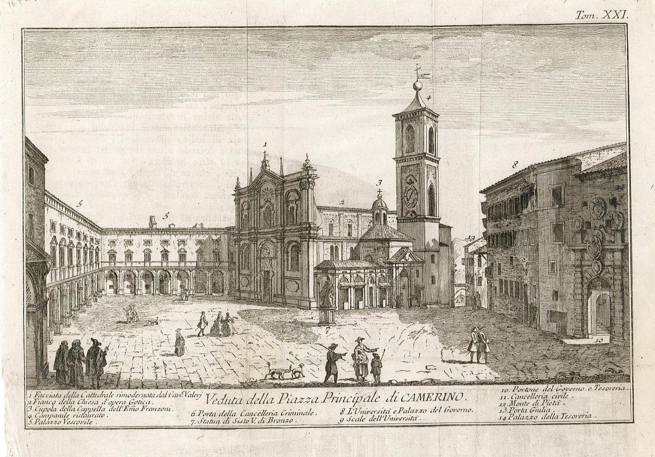Veduta della Piazza Principale di Camerino