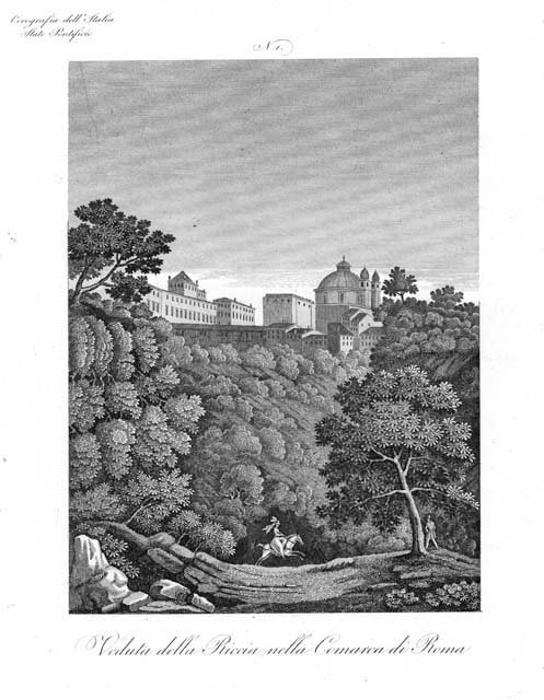 Veduta della Riccia nella Comarca di Roma