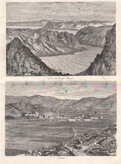 Veduta delle Bocche di Cattaro - Cettigne