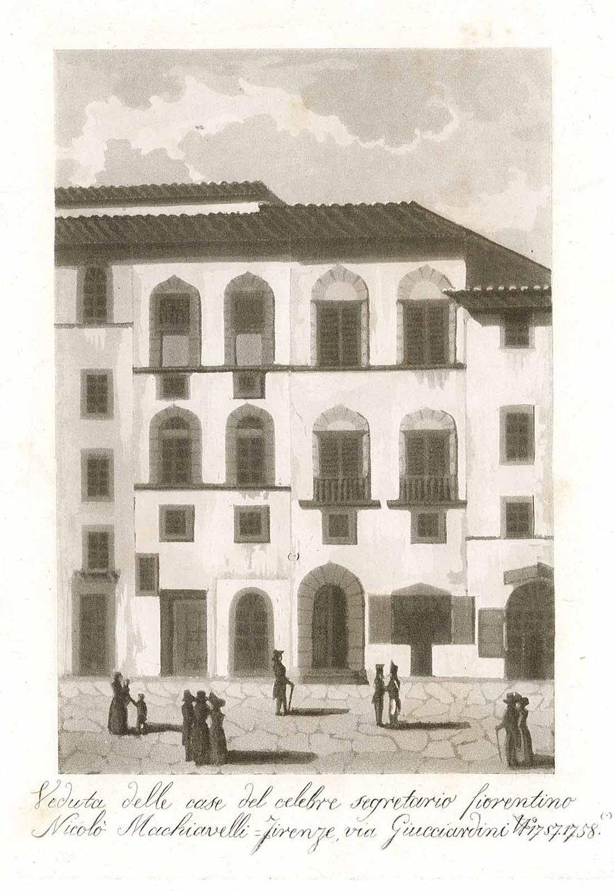 Veduta delle case del celebre segretario fiorentino Nicolò Machiavelli
