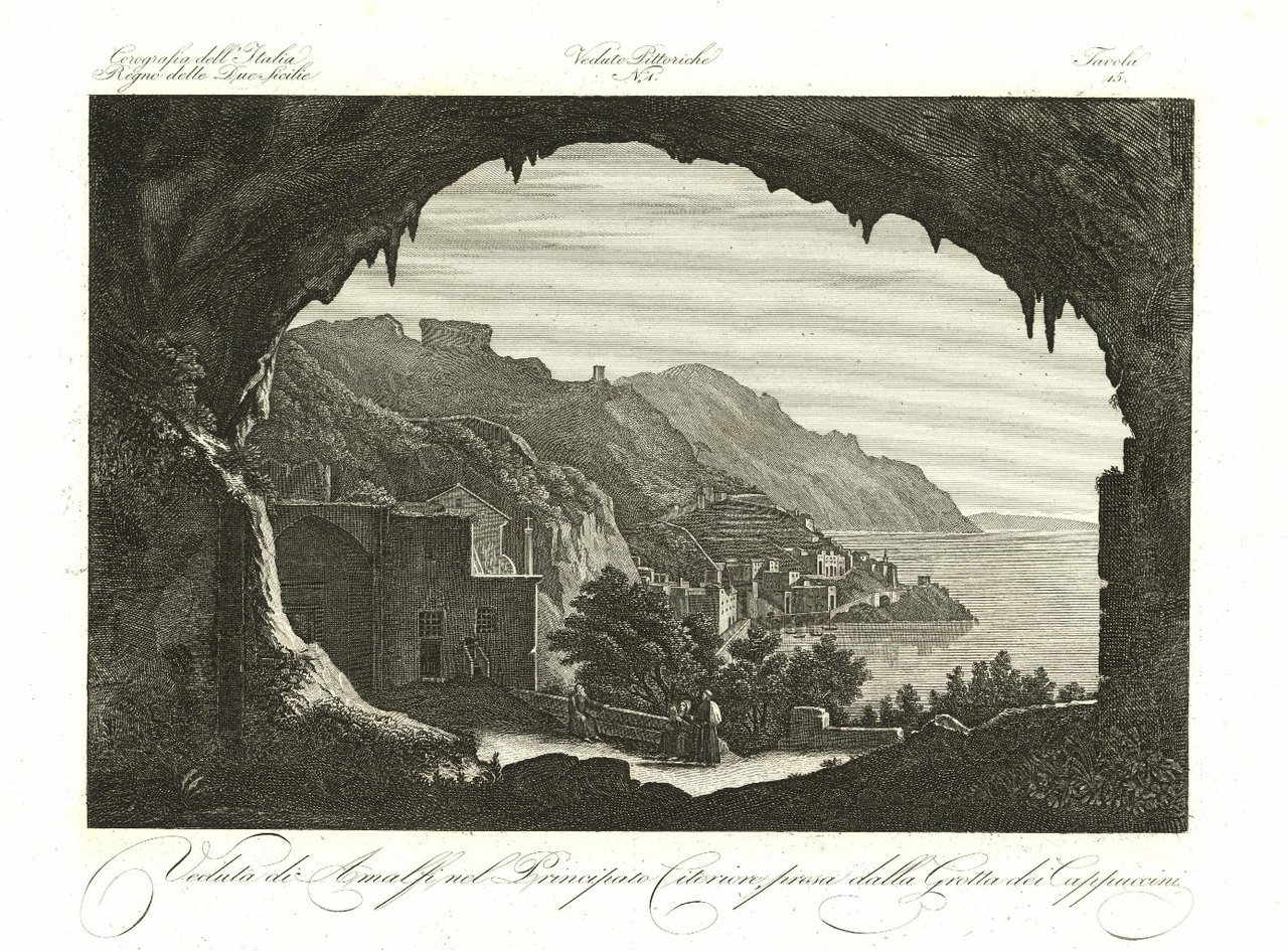 Veduta di Amalfi nel Principato Citeriore, presa dalla Grotta dei …