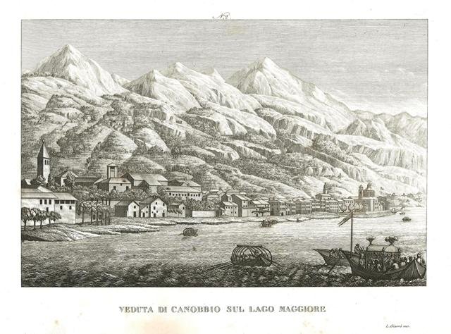 Veduta di Canobbio sul Lago Maggiore