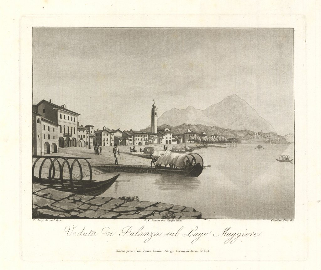 Veduta di Palanza sul Lago Maggiore