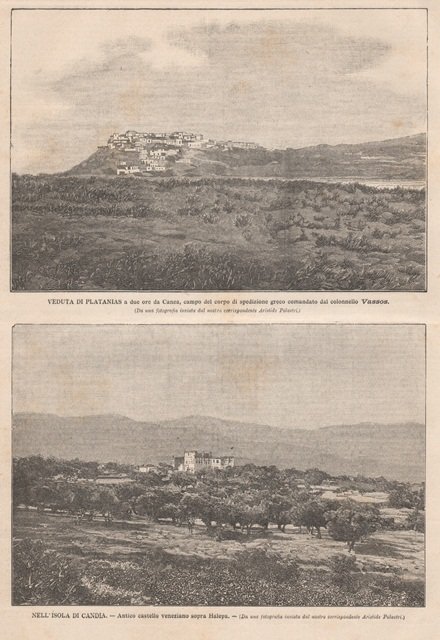 Veduta di Platanias a due ore da Canea, campo del …