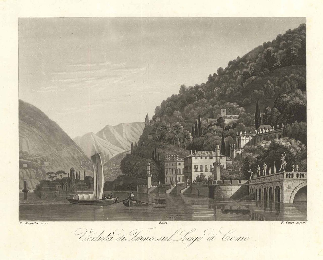 Veduta di Torno sul Lago di Como