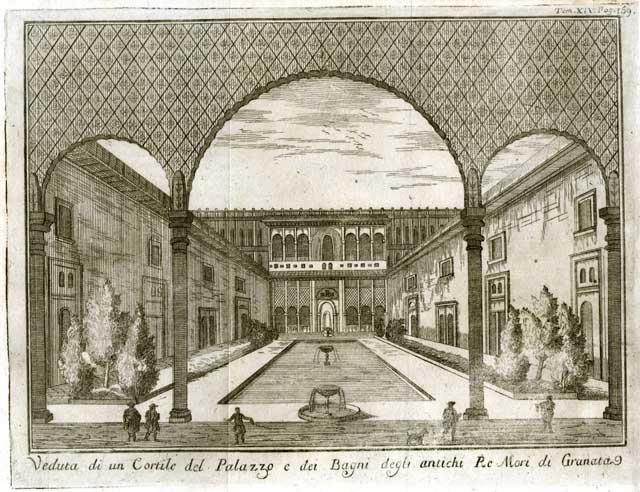 Veduta di un Cortile del Palazzo e dei Bagni degli … | Immagine principale