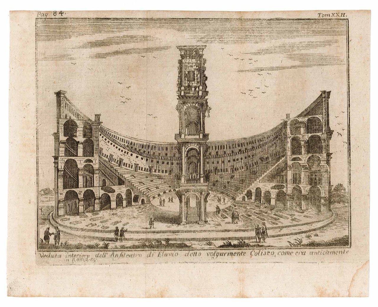 Veduta interiore dell'Anfiteatro di Flavio, .
