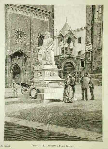 Verona - Il monumento a Paolo Veronese