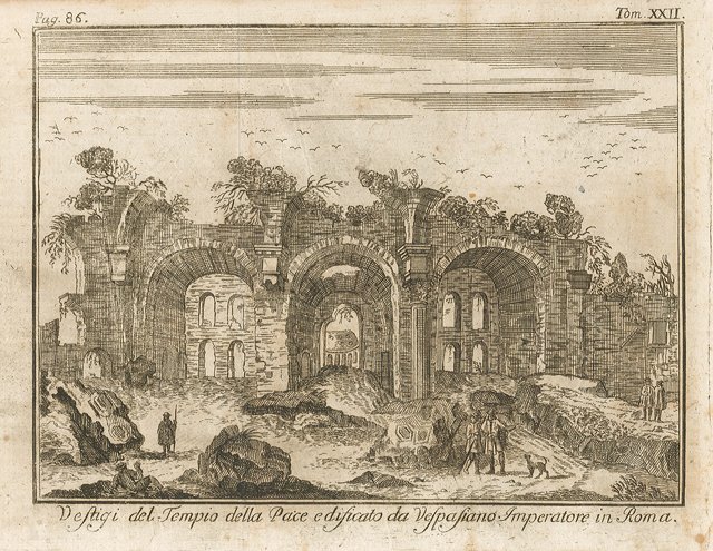 Vestigi del Tempio della Pace edificato da Vespasiano Imperatore di …
