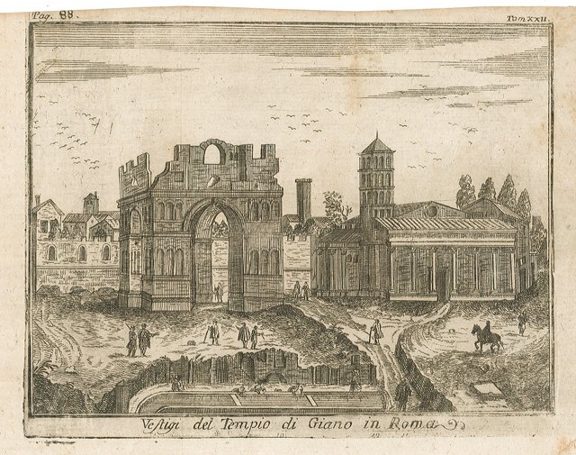 Vestigi del Tempio di Giano in Roma.
