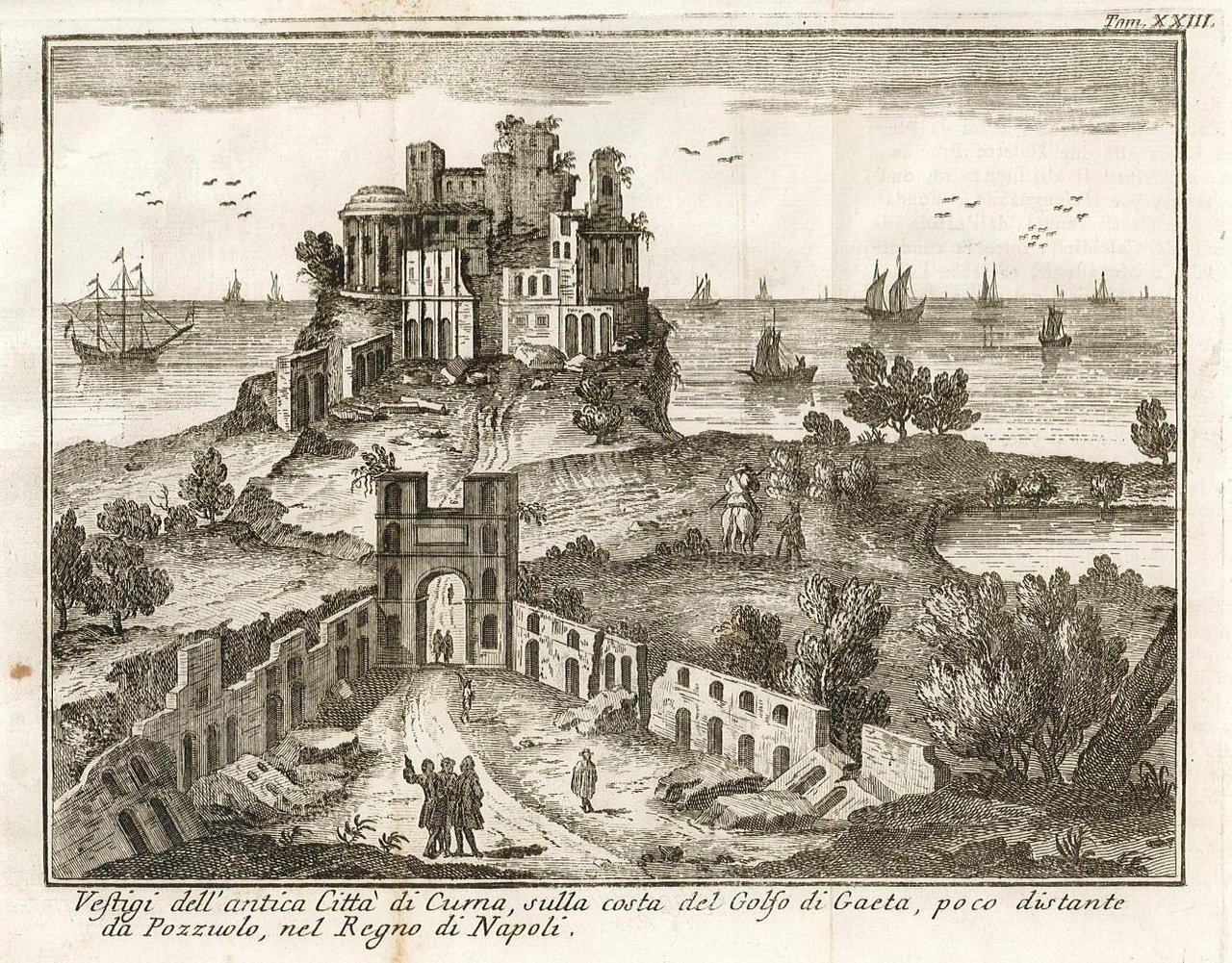 Vestigi dell'antica Citta di Cuma, sulla costa del Golfo di …