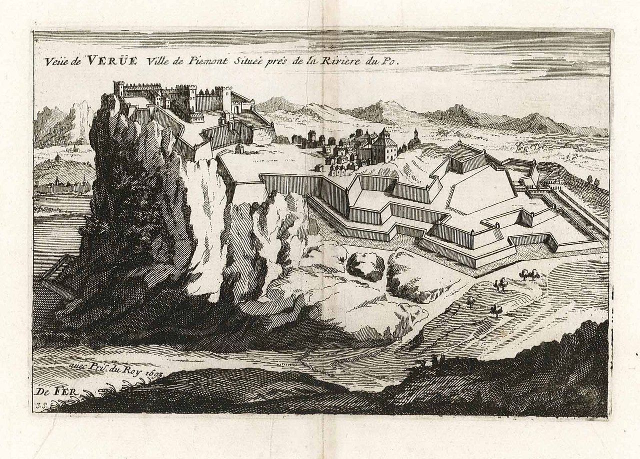 Veue de Verue Ville de Piemont.