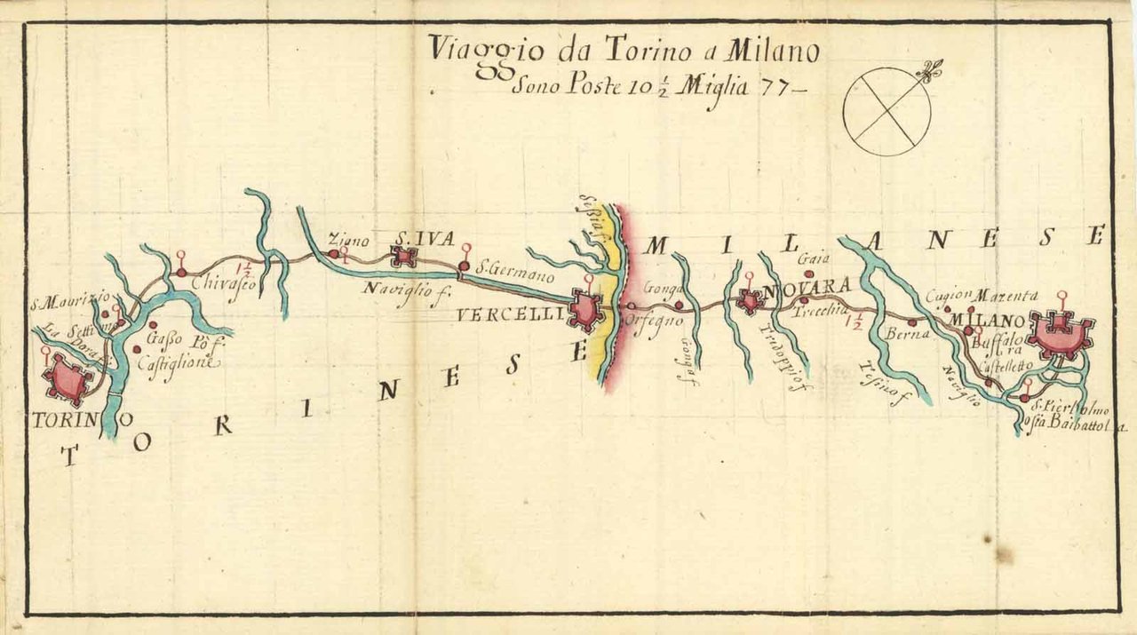 Viaggio da Torino a Milano Sono Poste 10 1/2 Miglia …