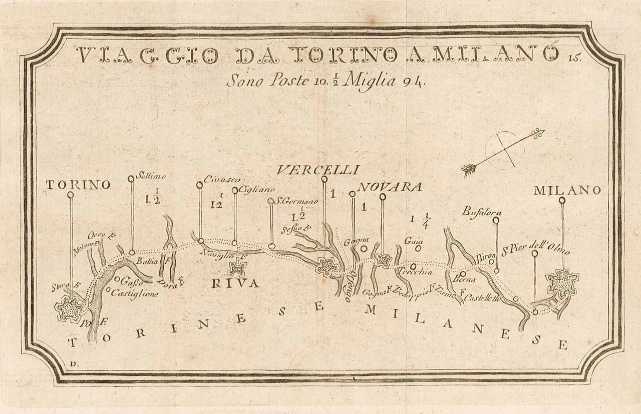 Viaggio da Torino a Milano / Sono Poste 10-1/2 Miglia …