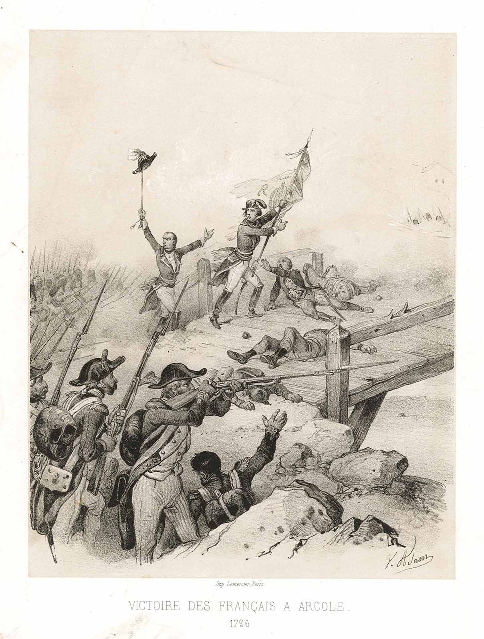 Victoire des Francais a Arcole 1796