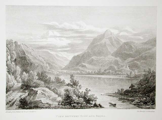 View between Sion and Brieg