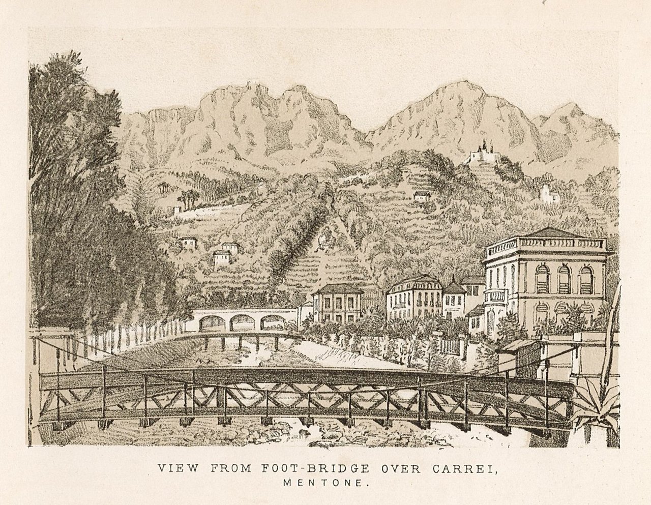 View from Foot-Bridge over Carrei, Mentone | Immagine principale