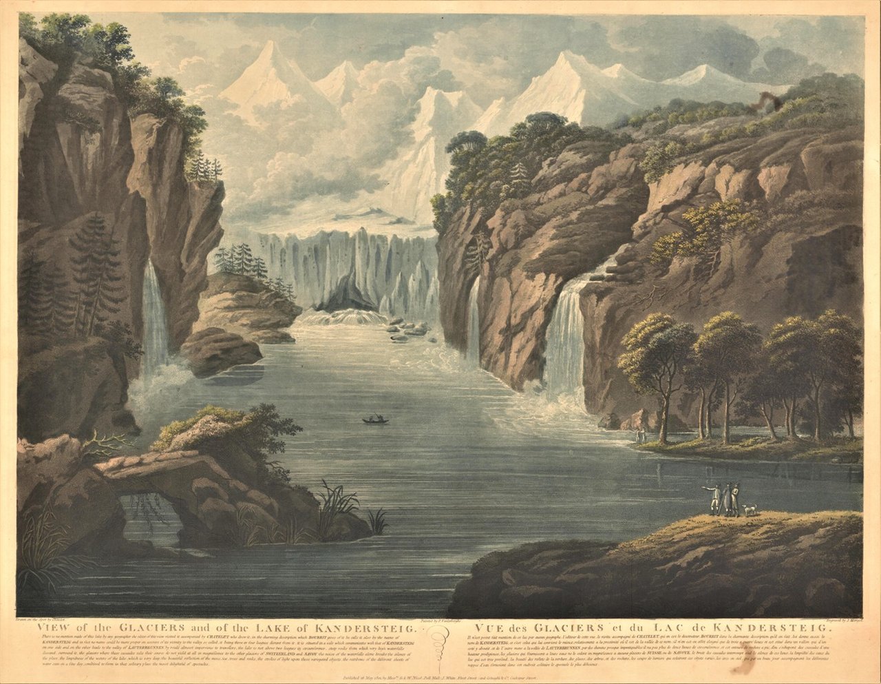 View of the Glaciers and of the Lake of Kandersteig …