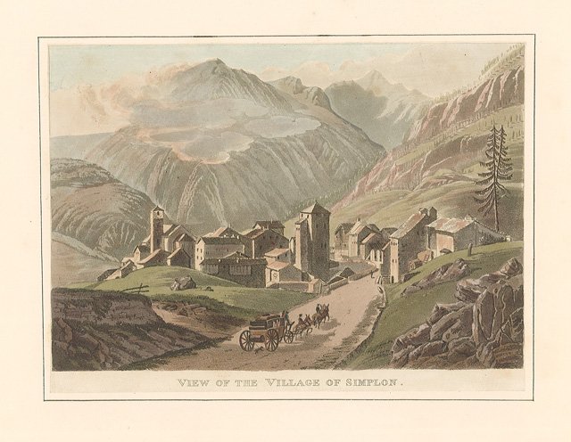 View of the village of Simplon