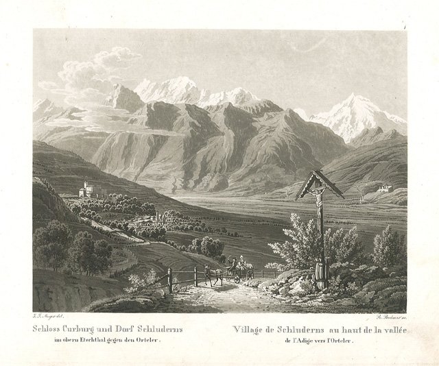 Village de Schluderns au haut de la vallèe / de …