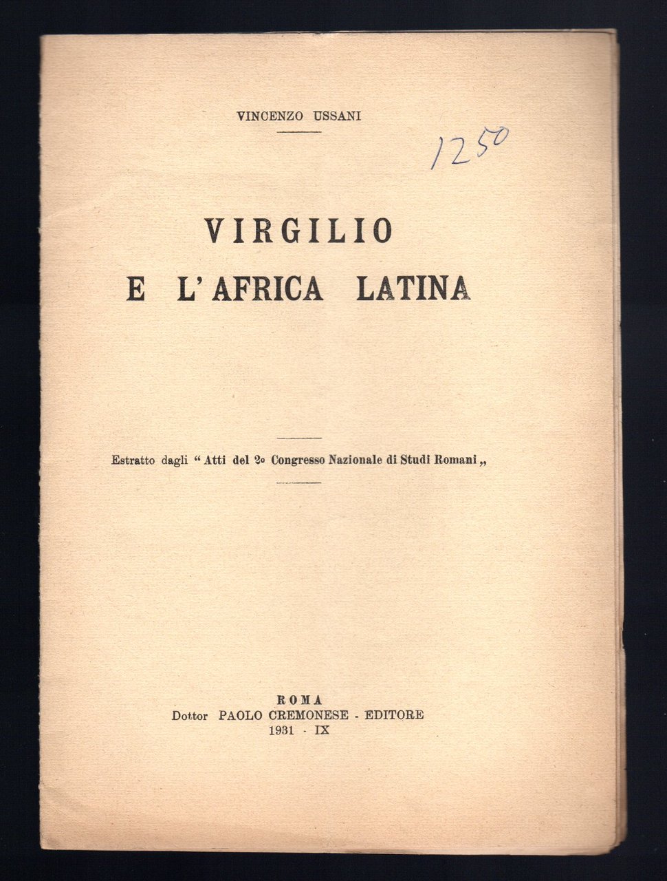 Virgilio e l'Africa latina