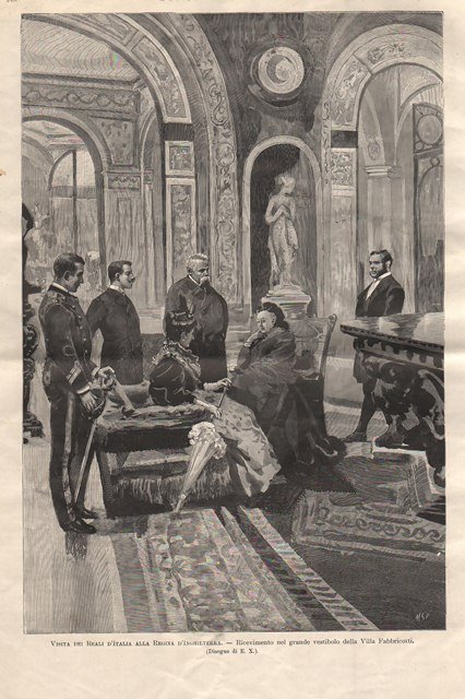 Visita dei Reali alla Regina d’Inghilterra - Ricevimento nel grande …