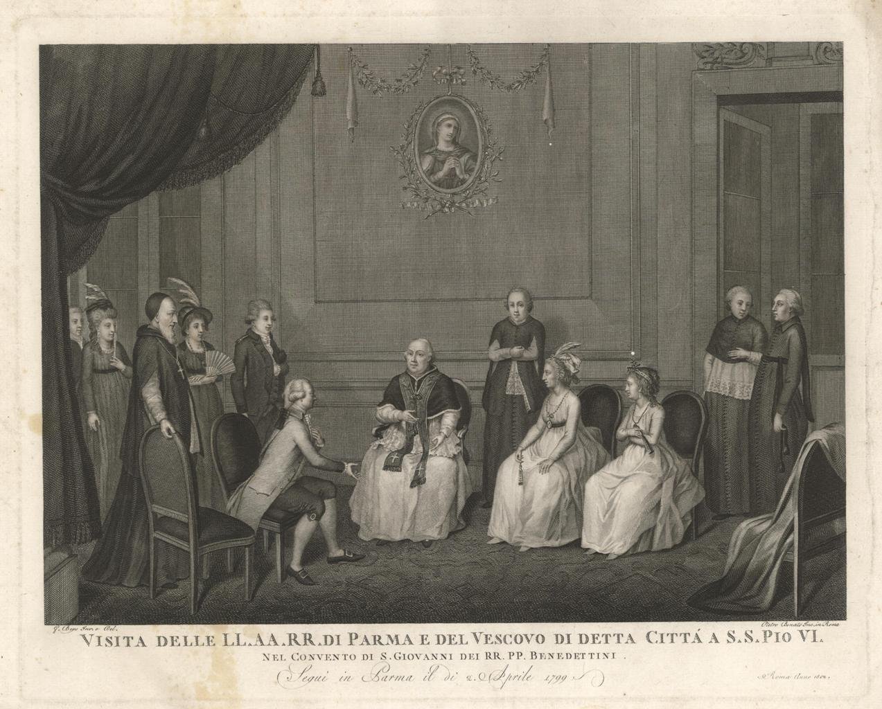 Visita delle LL.AA.RR. di Parma e del Vescovo di detta … | Immagine principale