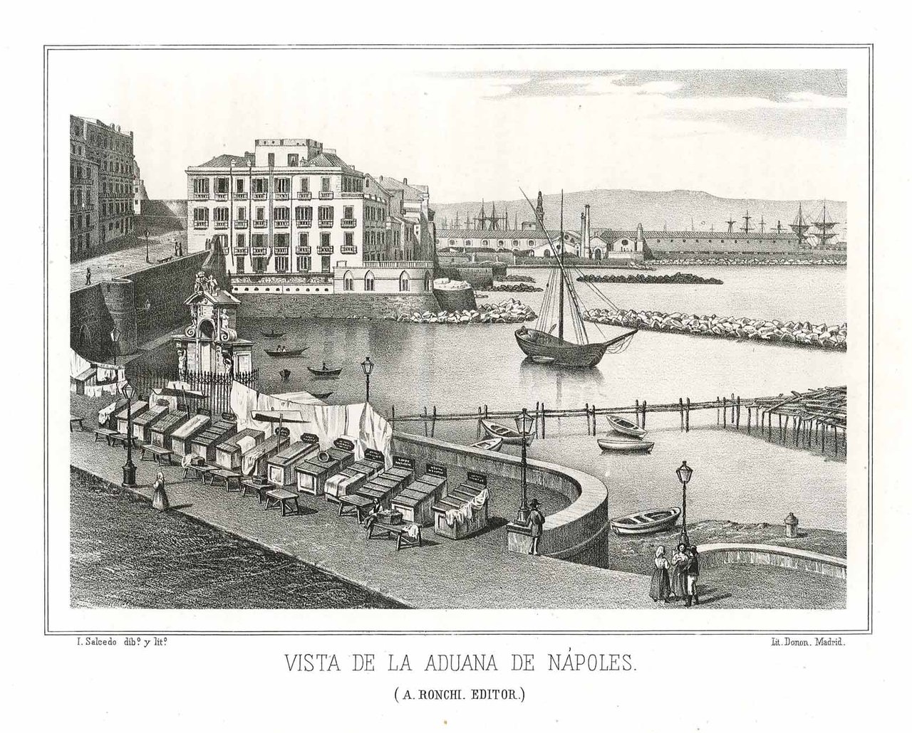Vista de la Aduana de Nápoles