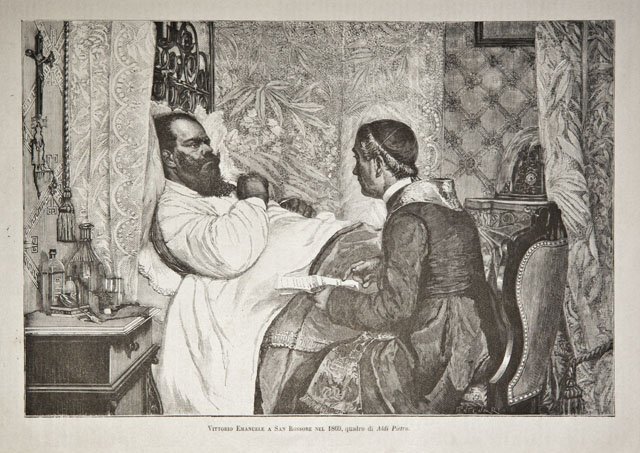 Vittorio Emanuele a San Rossore nel 1869, quadro di Aldi …
