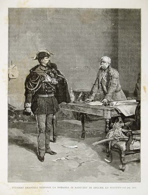 Vittorio Emanuele respinge la domanda di Radetzky di abolire lo …