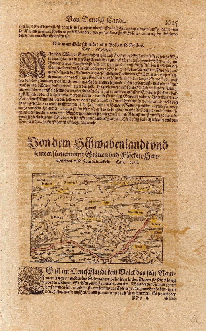 Von dem Schwabenland und seinem fuernemmen Staetten und Flaecken / …