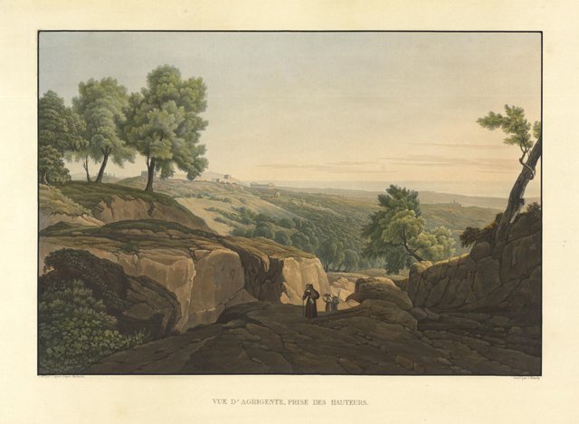 Vue d'Agrigente, prise des Hauteurs