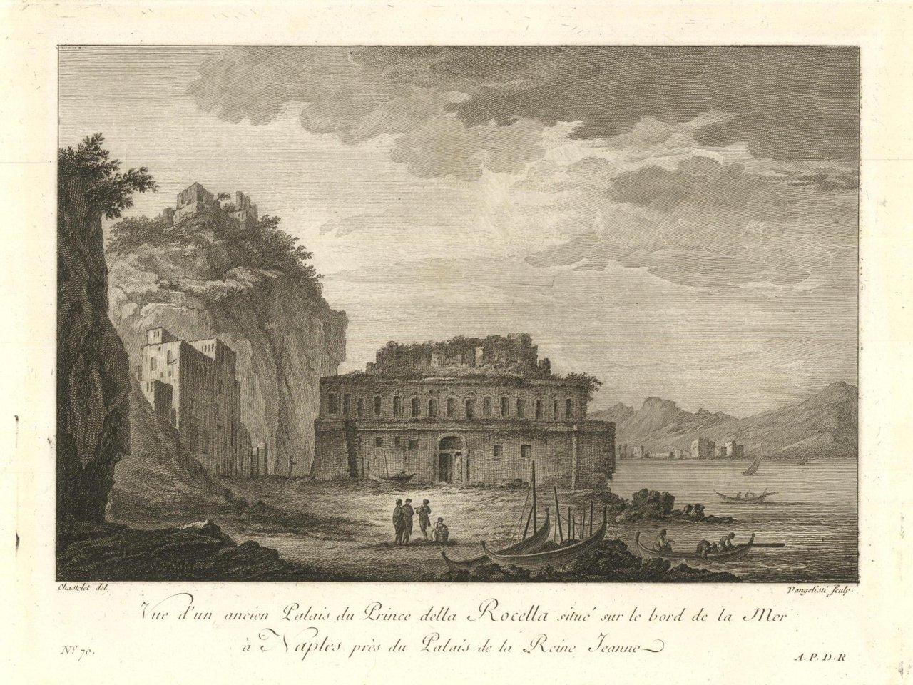 Vue d'un acien Palais du Prince della Rocella situè sur …