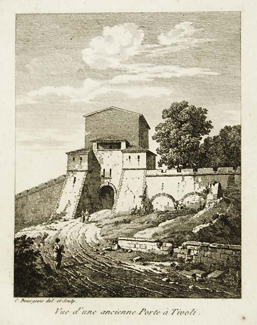 Vue d'une ancienne Porte à Tivoli