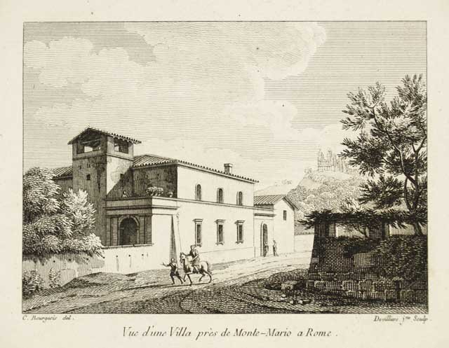 Vue d'une Villa, près de Monte-Mario a Rome