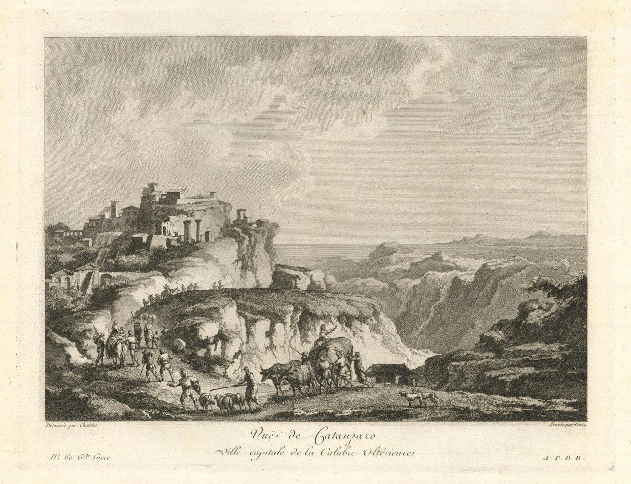 Vue de Catanzaro Ville capitale de la Calabre Ultérieure