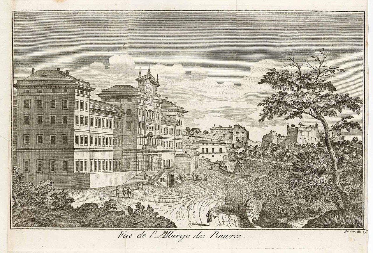 Vue de l'Albergo des Pauvres