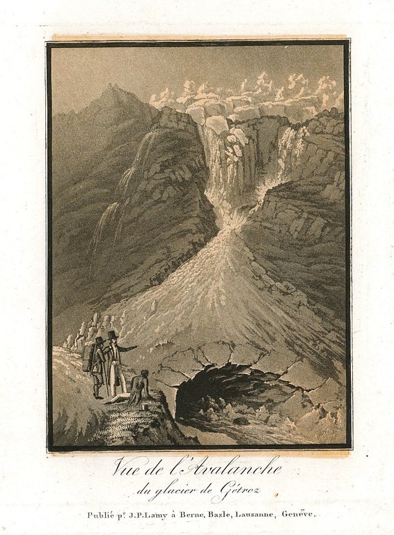 Vue de l'Avalanche du glacier de Gétroz