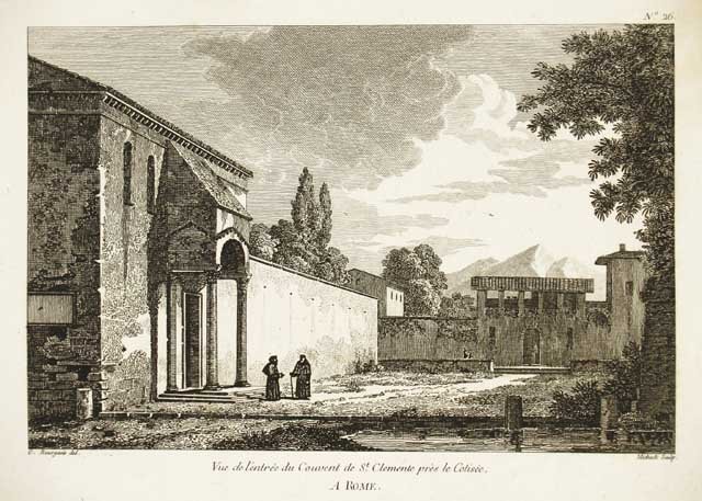 Vue de l'entrée du Couvent de St. Clemente près le …