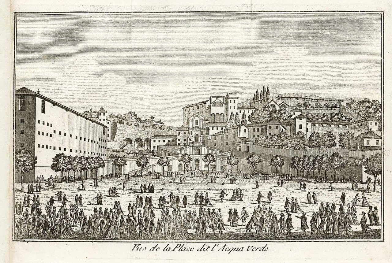 Vue de la Place dit l'Acqua Verde