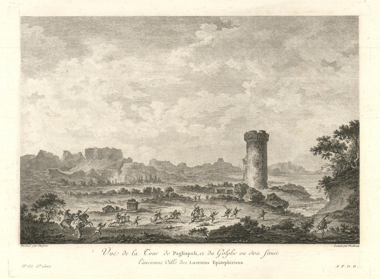 Vue de la Tour de Pagliapoli et du Golphe ou …