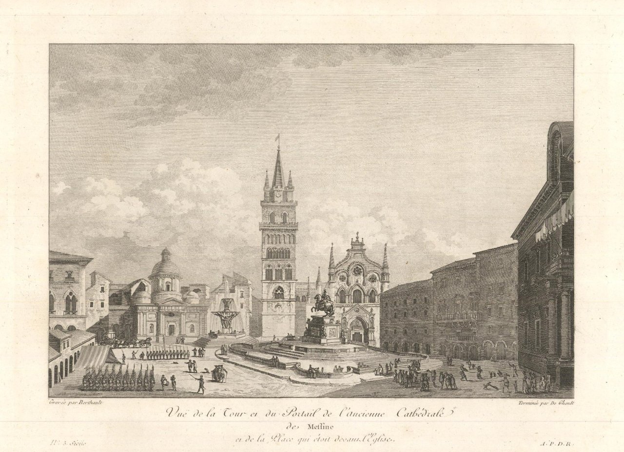 Vue de la Tour et du Portai! de l'ancienne Cathedrale …