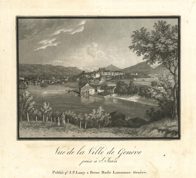 Vue de la Ville de Genève prise à S. Jean