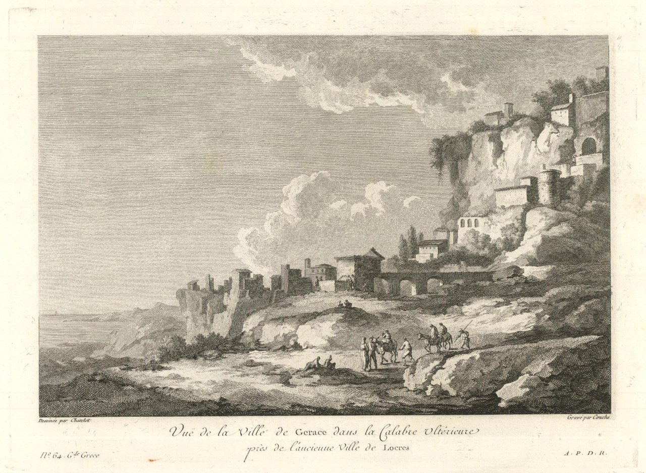 Vue de la Ville de Gerace dans la Calabre Ultérieure …