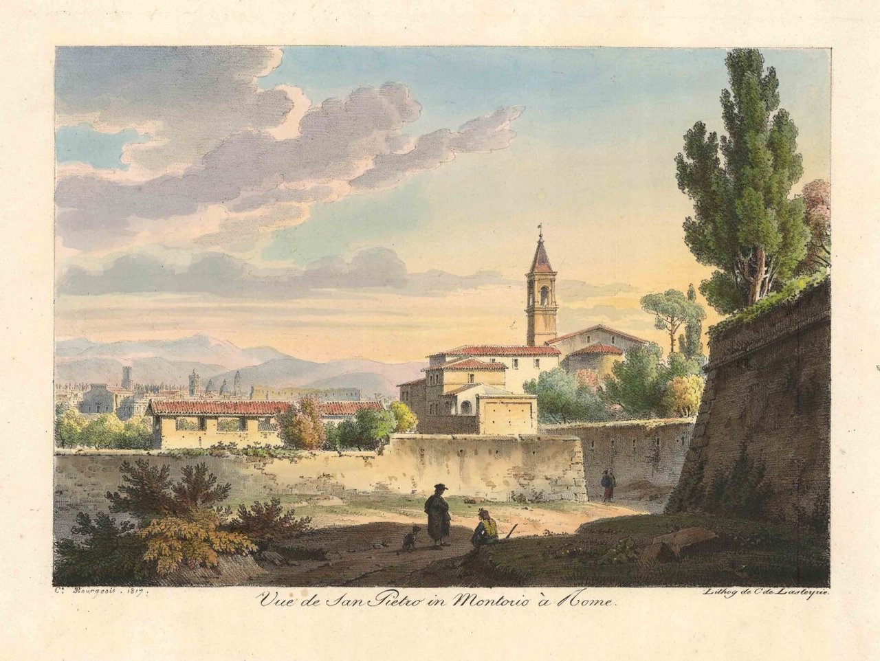 Vue de San Pietro in Montorio à Rome